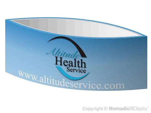 10.5' Oval Double-Sided Fabric Structure Hanging Sign (AB0308N)
