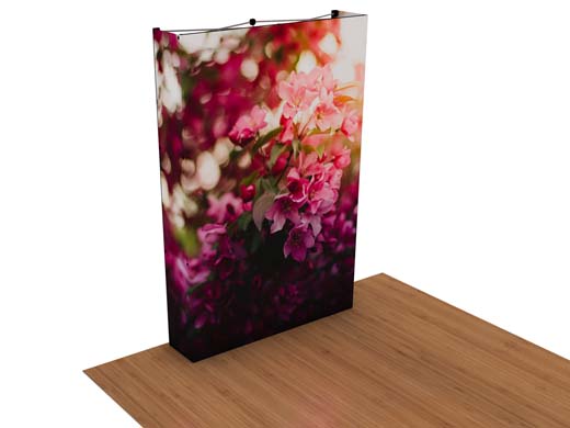 Graphic Refresh - 5' SPlus SEG Fabric Pop-up Kiosk w/ Endcaps (AB2067N-GR)