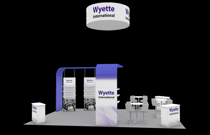 30' Hugo Island Rental w/ Shelving, Counters, & Hanging Structure (RT88069)