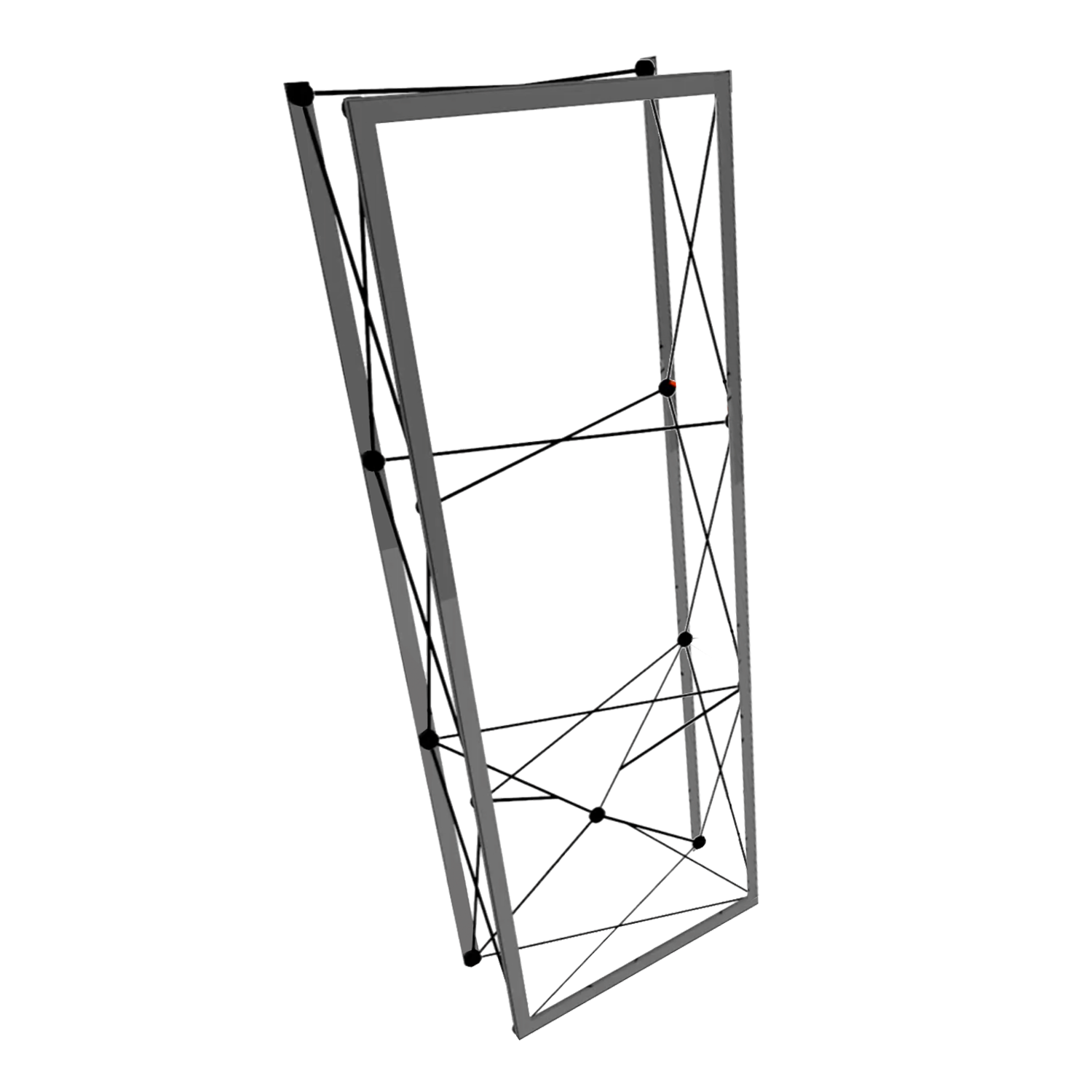 Frame Kit for 3' SPlus Single-Sided SEG Exhibit w/ End Caps (AB0546N-FX)
