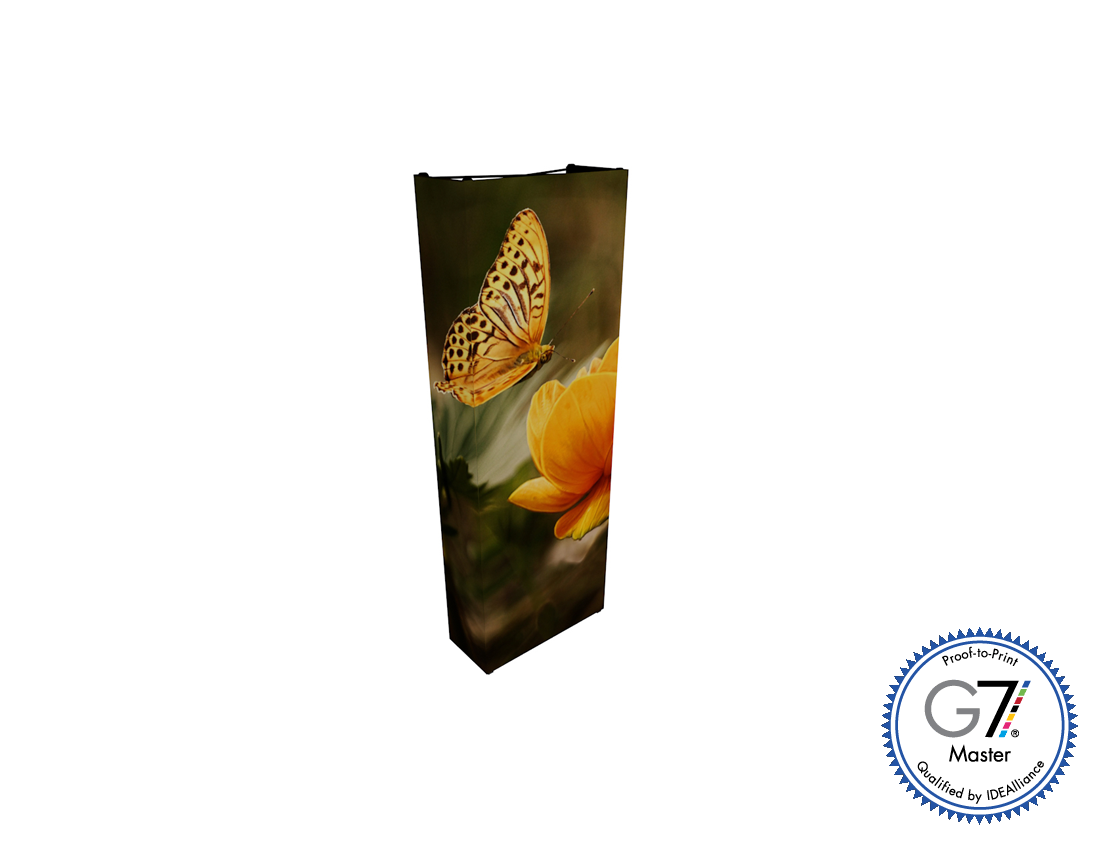 Graphic Refresh - 3' SPlus SEG Fabric Pop-up Kiosk w/ Endcaps (AB0546N-GR)
