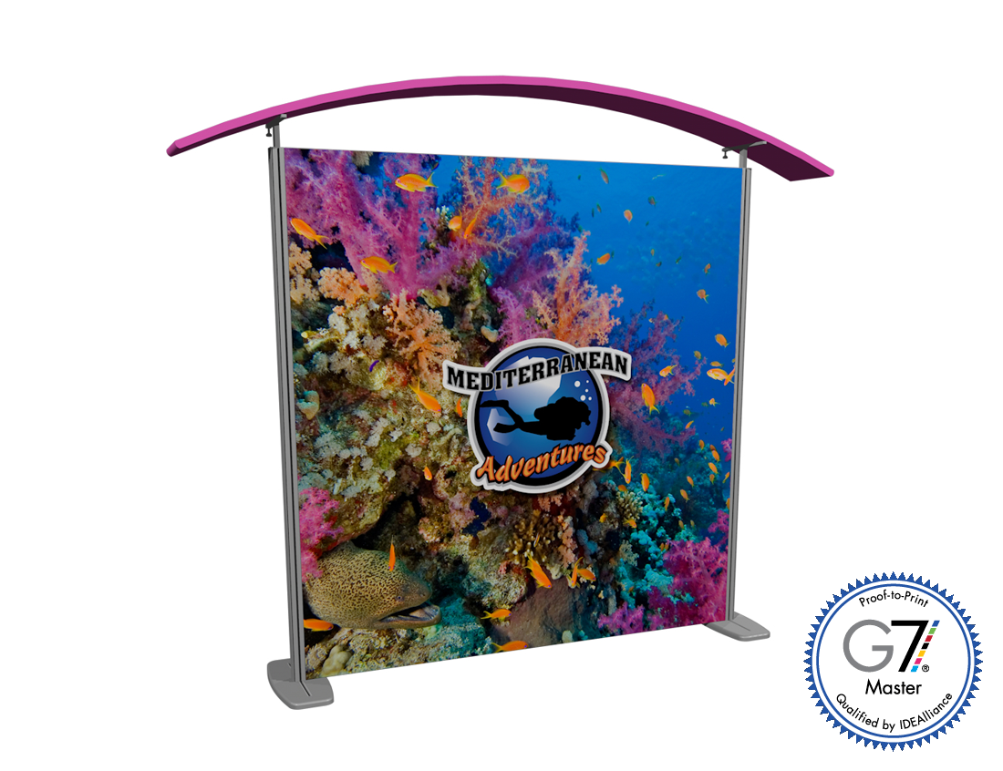 Graphic Refresh - 10' Inspire SEG Fabric w/ Pillowcase Canopy (AB2044N-GR)