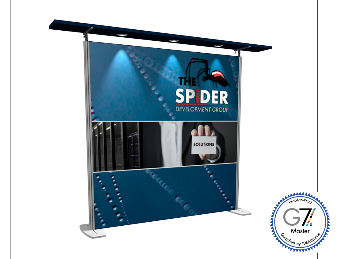Graphic Refresh - 10' Inspire SEG Fabric w/ Pillowcase Canopy (AB2065N-GR)