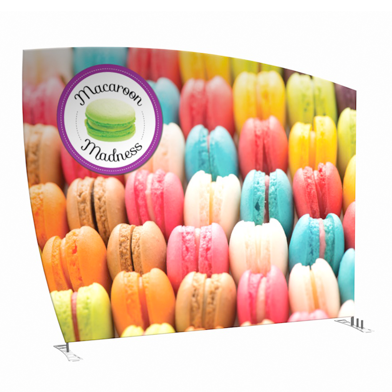Graphic Refresh for 10' FabLite Macaroon Bowed Left Pillowcase Display (AB2079N-GR)