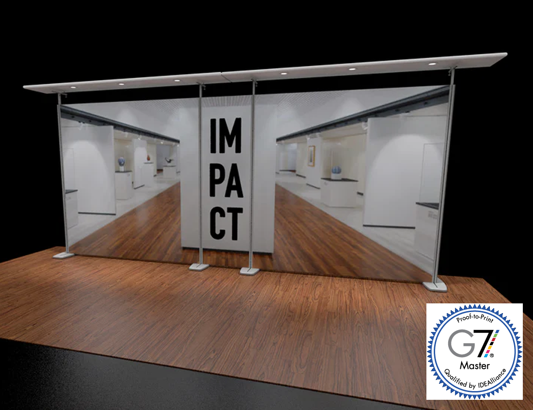Graphic Refresh - 20' Inspire SEG Fabric w/ Pillowcase Canopy (AB3032N-GR)