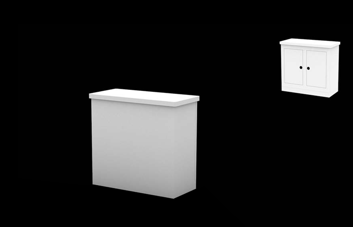 Rosella 40" Rectangular Rental Counter (RTCT225)