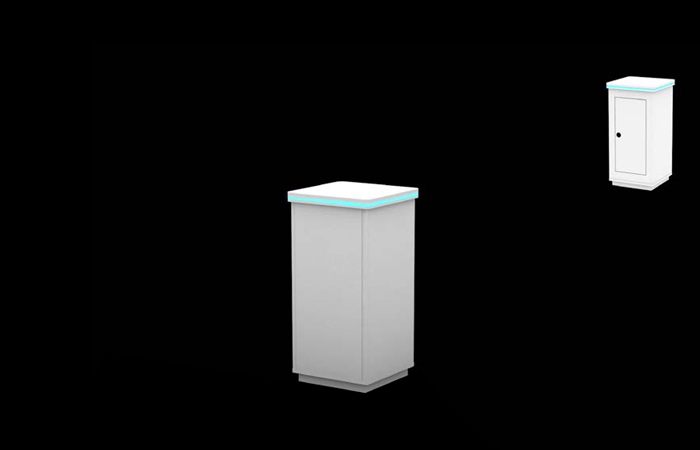 Robin 40" Square EdgeLit Rental Counter (RTCT103)