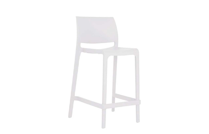 White Stackable Plastic Barstool (RT0810N)