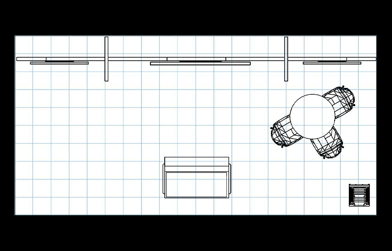 10' x 20' Modular Inline Display w/ Interactive Kiosk and Meeting Area (ID0535)