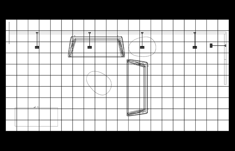 10' x 20' DesignLine Inline Display w/ Corner Wall and Reception Counter (ID0542)