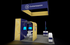 20' x 20' Custom Island Exhibit w/ Hanging Sign and Interactive Kiosks (ID0563)