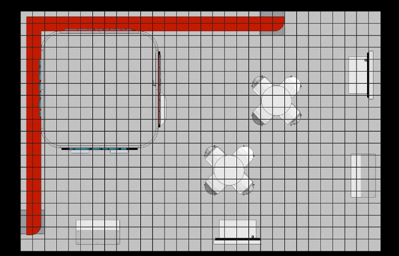 20' x 30' Product Island Exhibit w/ Media Storage Tower and BackLit Kiosks (ID0582)