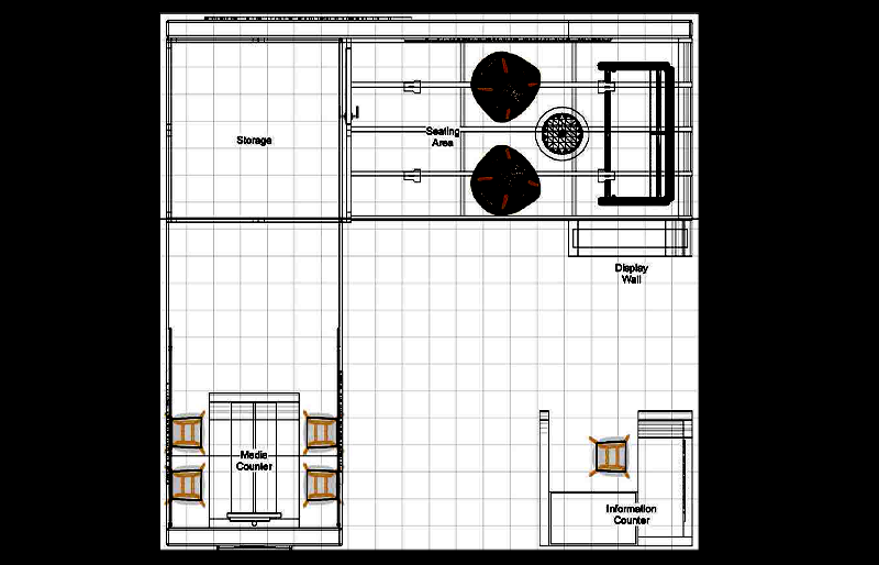 20' x 20' Scalable Custom Tubular Exhibit w/ Video Wall and Meeting Areas (ID0599)