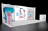 10' x 20' Scalable LightWall Display w/ Product Shelving and Portable iPad Stands (ID0607)