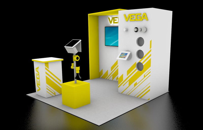 10' x 10' Custom Demo Display w/ Walk-In Storage (ID0630)