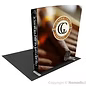 8' FabLite Expresso Angled Double-Sided Backlit Portable Exhibit (AB2074N)