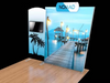 10' NoMad SEG Backlit Fabric Display w/ AV Pillowcase Kiosk (ID41931N)