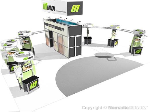 50' DesignLine Island Modular Exhibit