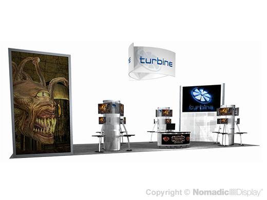 50' DesignLine Interactive Modular Exhibit – Nomadic Display