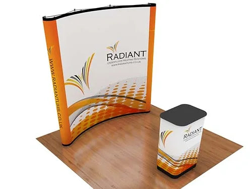 8' Instand Pop up Curved Backwall (AB2015ON)
