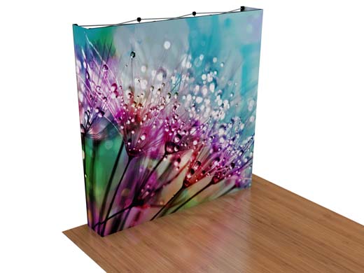 8' SPlus SEG Fabric Pop-up Exhibit w/ Endcaps (AB2068N)