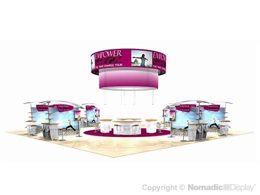 50' DesignLine Custom Modular Island – Nomadic Display
