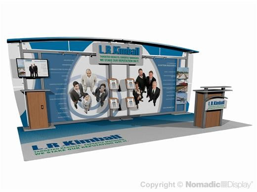 20' DesignLine Scalable Modular Display – Nomadic Display