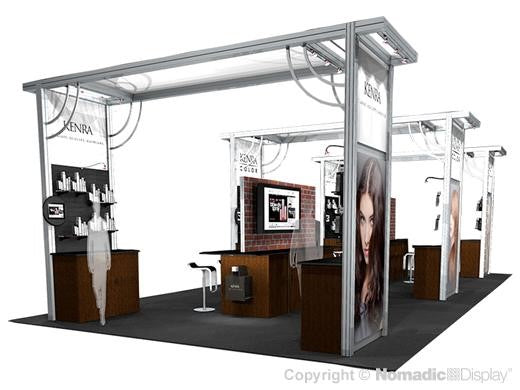 40' Custom Modular DesignLine Island – Nomadic Display