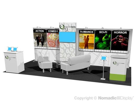20' DesignLine Modular Inline Booth – Nomadic Display
