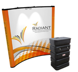 8' Curved Instand Pop-up Exhibit