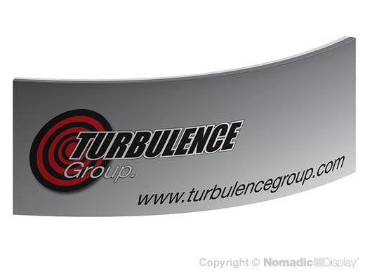 Graphic Refresh for 10.5' Curved Fabric Banner Hanging Sign (AB0302N-GR)