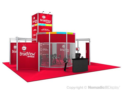 30' DesignLine Custom Modular Exhibit – Nomadic Display