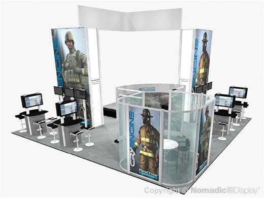 30' DesignLine Modular Island Exhibit