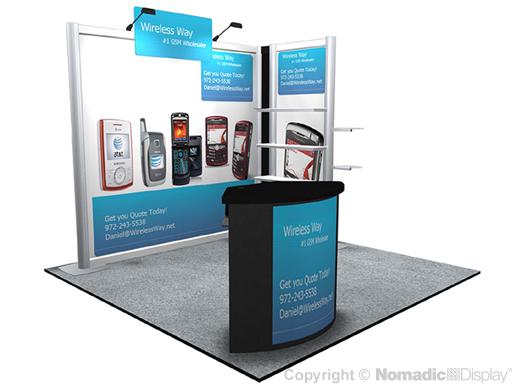 10' DesignLine Modular Product Booth